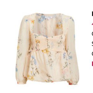 Intermix Paola Printed Top Size Small